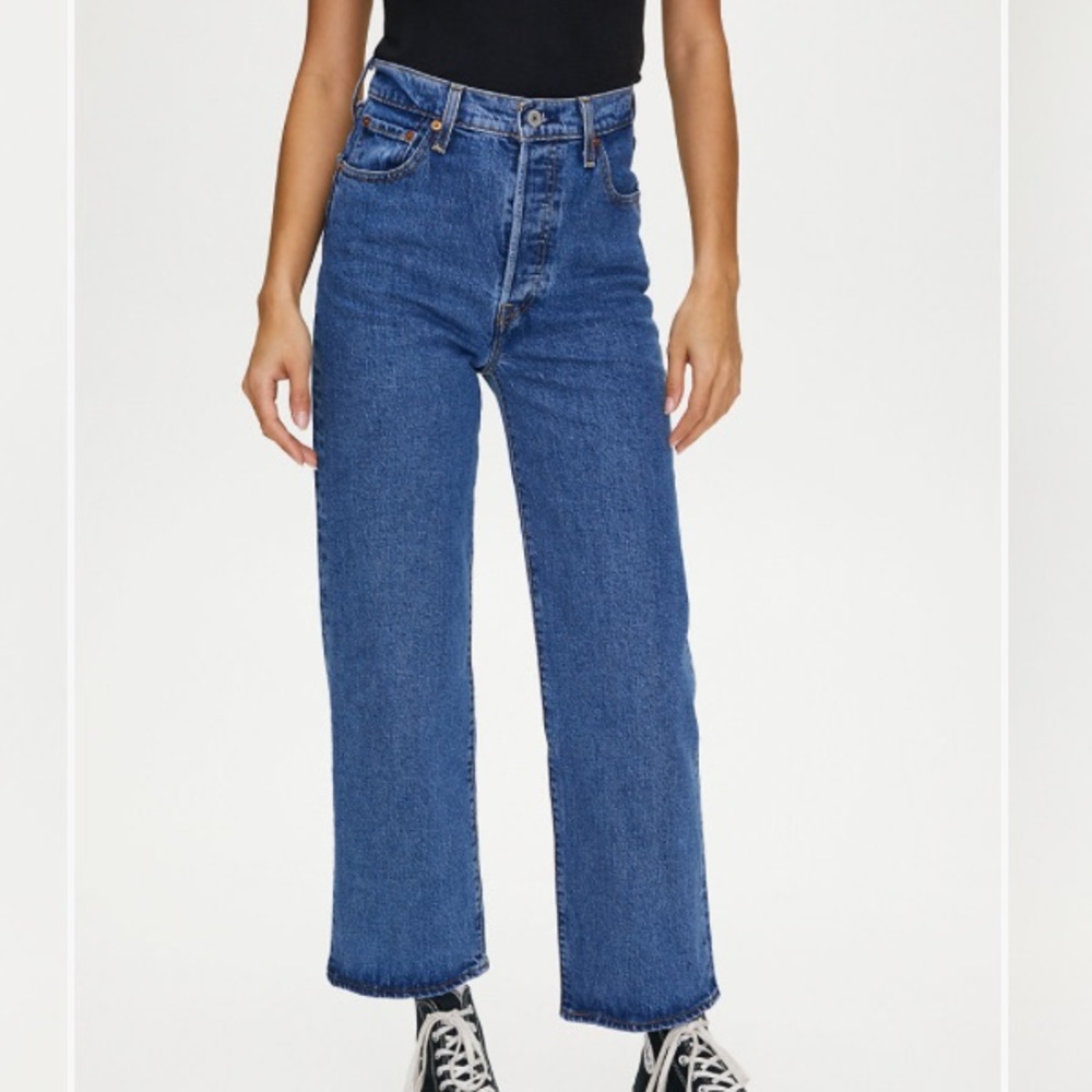 NWOT Levi’s Ribcage Ankle Straight Jeans in Georgie